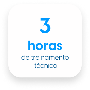 3 horas de treinamento tecnico