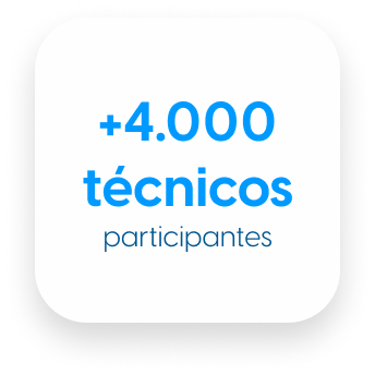 + de 4000 tecnicos participantes